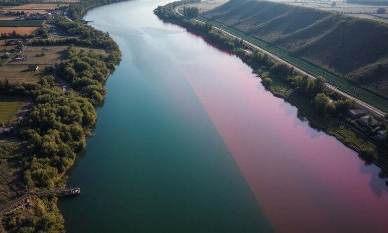 Heboh! Sungai Berubah Warna, Warga Sempat Panik